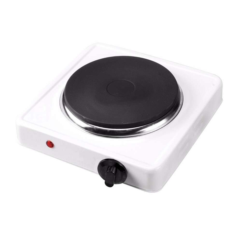 SQ Professional Electric Hot Plate with Single Ring 1000W - White