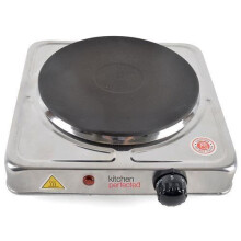 Lloytron E4103SS Kitchen Perfected Single Hotplate, 1500 W, Brushed Steel