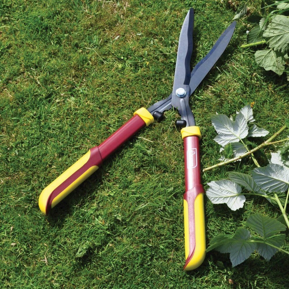 Kingfisher Pro Gold 56cm Hedge Shears Soft Handle Garden Cutting Grass Steel Blade