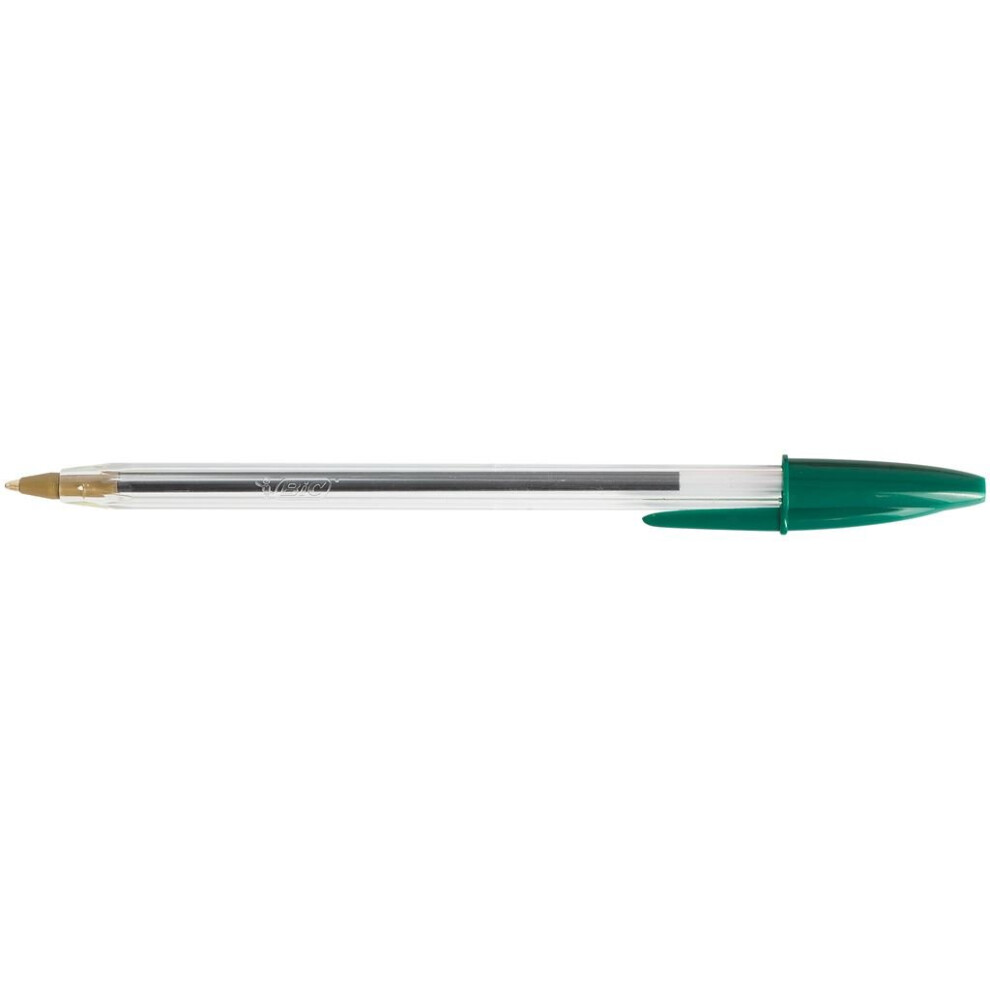 Cristal Ball Point Pens - Green - Pack of 50