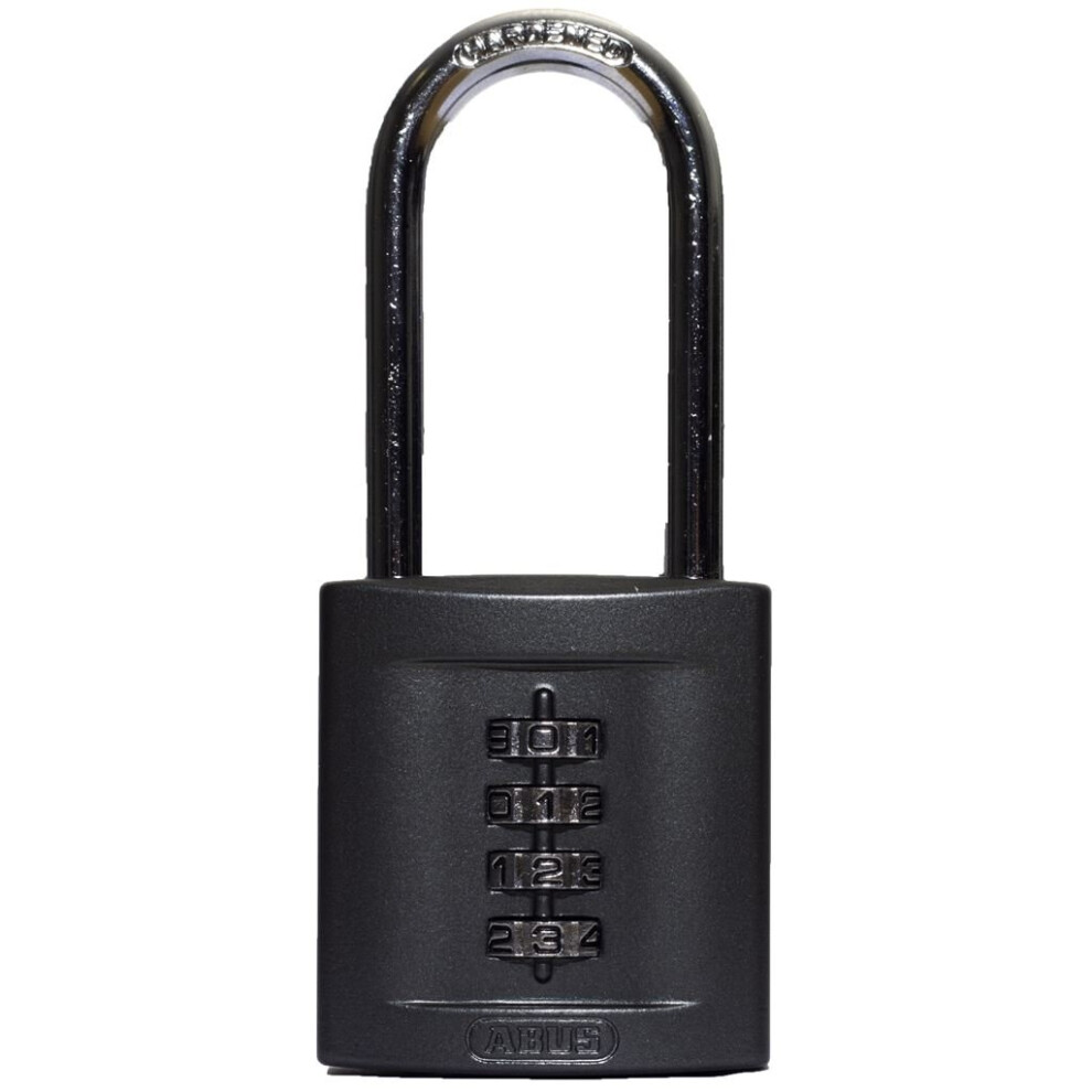 Combination Padlock - Steel - 4 Wheel - 50mm - Long Shackle