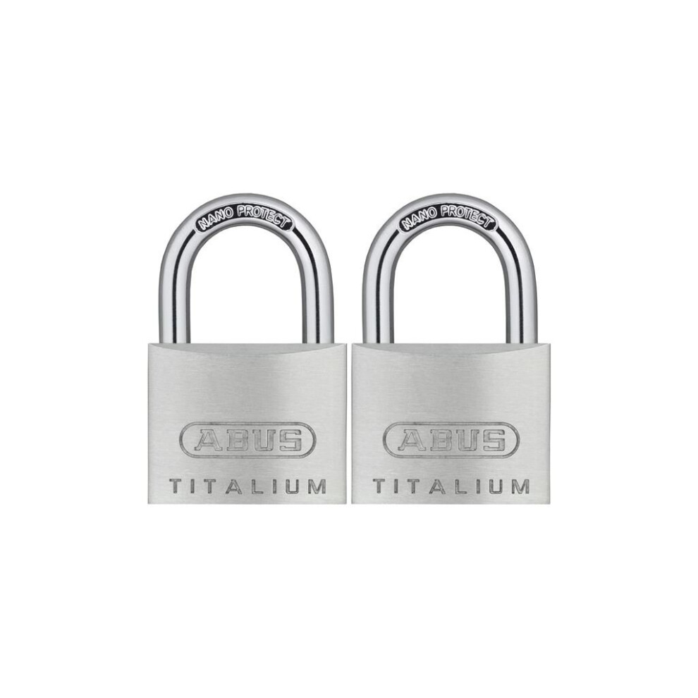 Padlock - Titalium - 40mm - Twin Pack