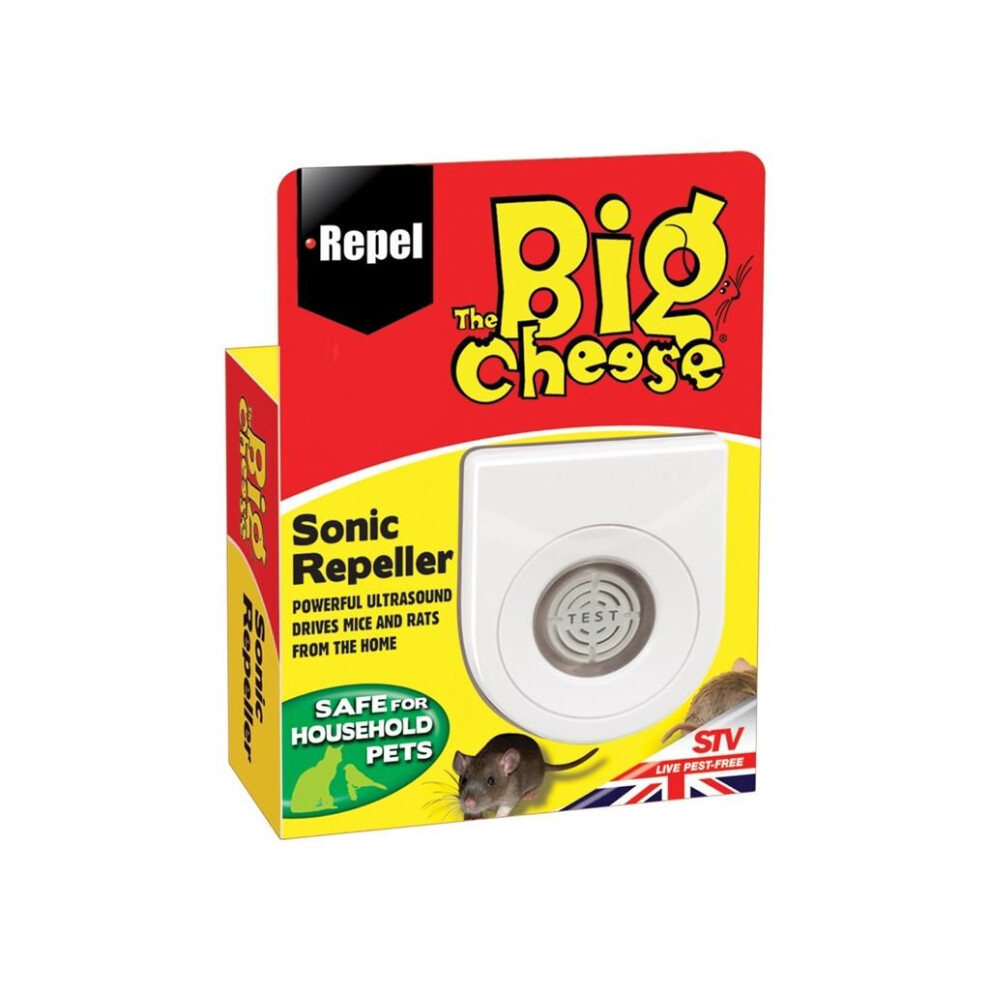 STV717 Plug-In Sonic Mouse & Rat Repeller - 400 sq ft Coverage, Pet Safe, 24/7 Ultrasonic Pest Control
