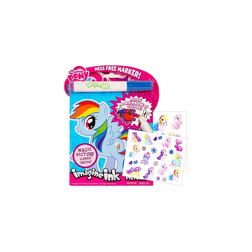 My Little Pony Imagine Ink Book Set (Includes Mess Free Marker and Stickers)