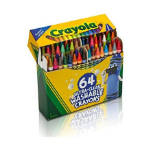 Crayola Ultra Clean -pest v t v riliidut, teroitin, 64 kpl, lasten kotiaktiviteetit