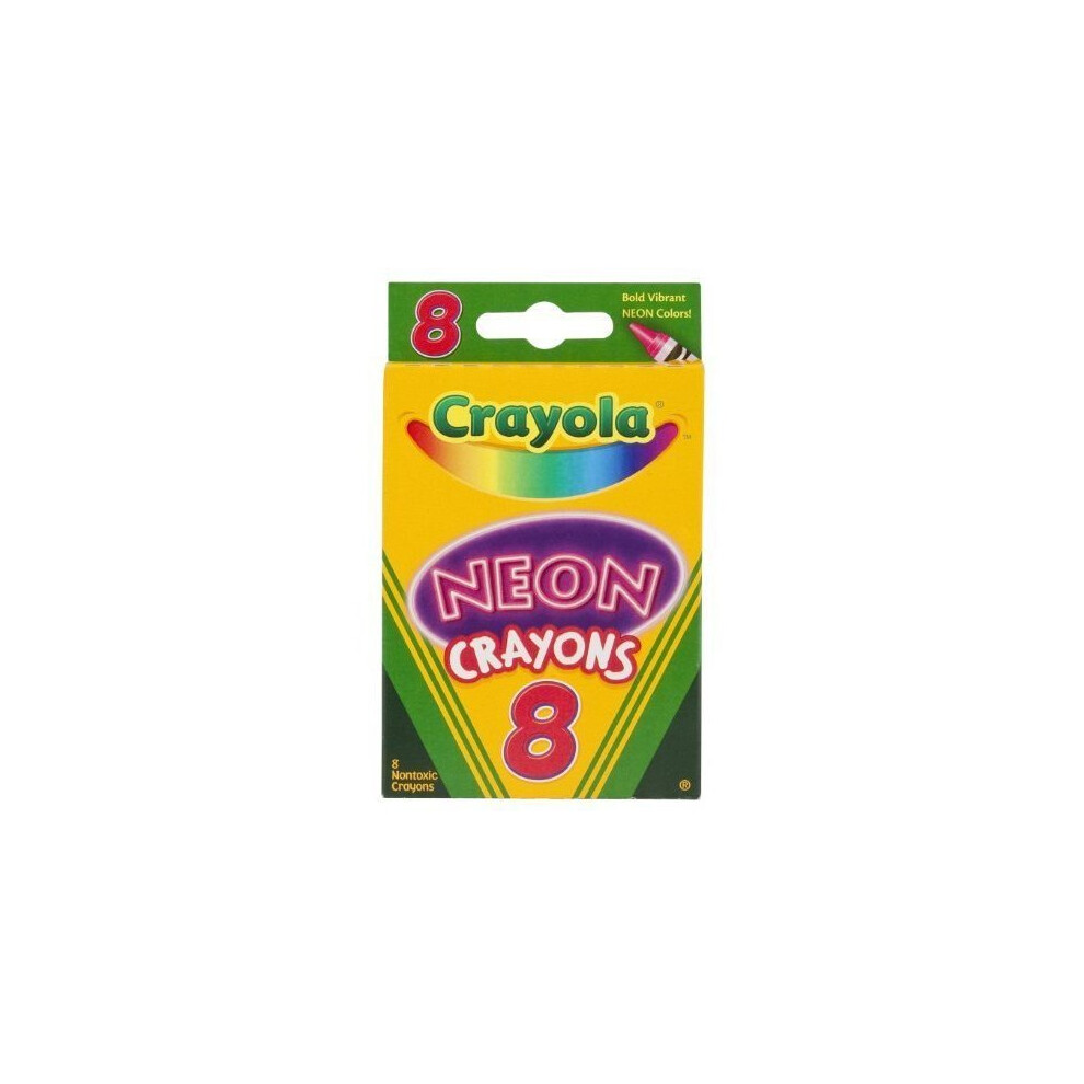 Crayola Neon Crayons, 8 Count - 2 Packs