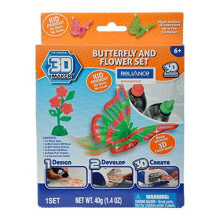 3D Magic Butterfly Flowers Theme Pack