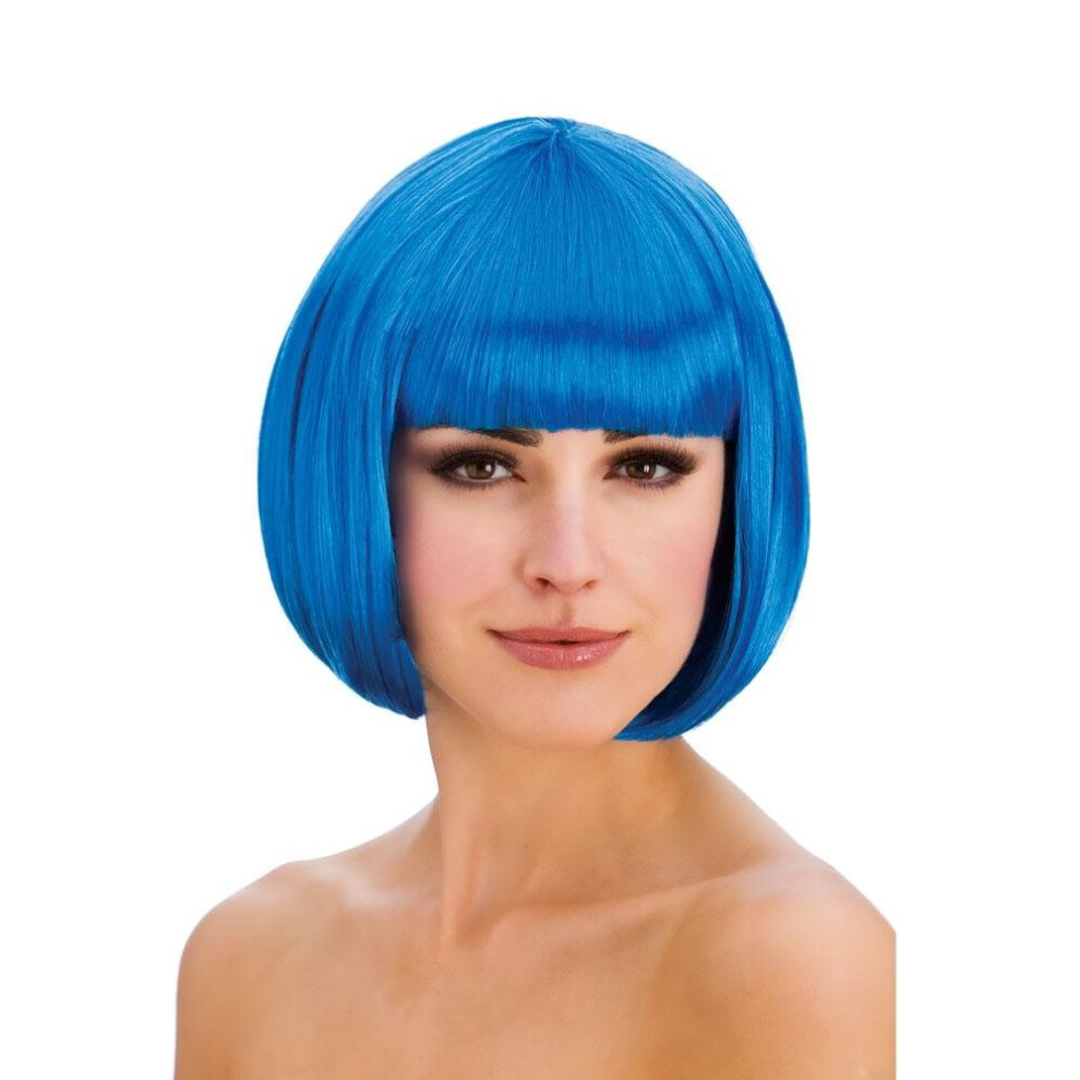 Wicked Costumes Unisex Blue (Blue) Diva Wig