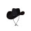 (Black) Texas Cowboy Hat 1