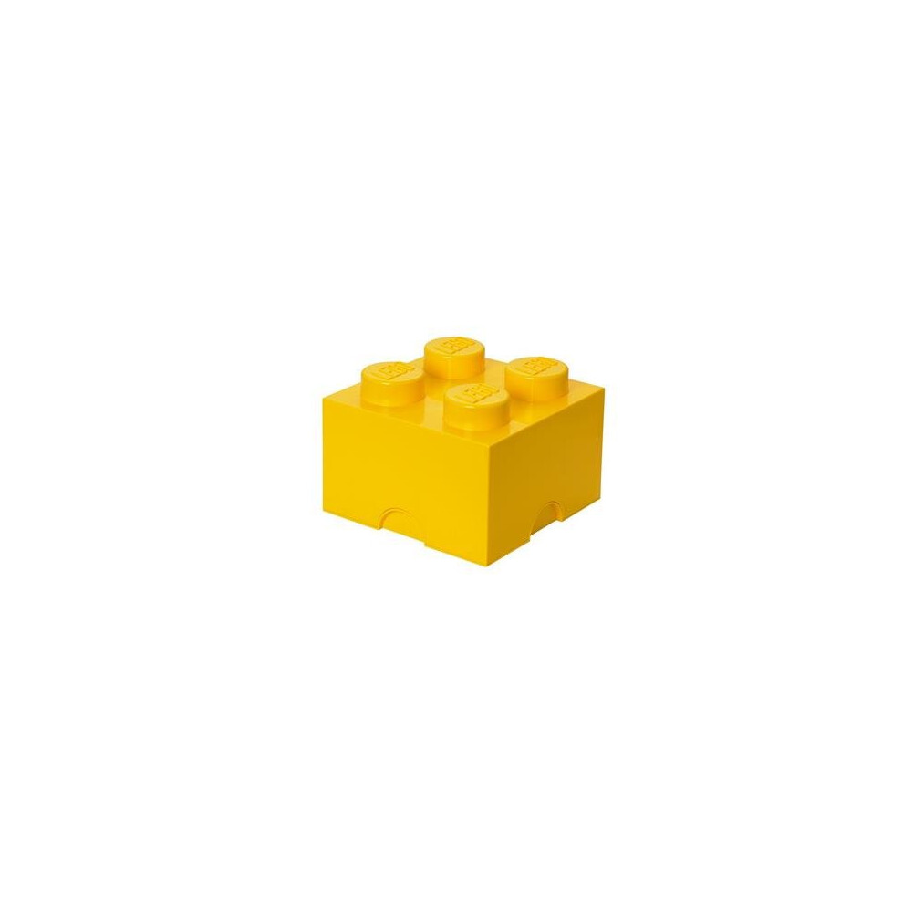 LEGO Storage Brick (4 Knobs) - Yellow