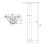 GTV 1 x 710mm Adjustable Chrome Breakfast Bar Worktop Support Table Leg 60mm Diameter 3