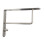 GTV Pair High Quality Brushed Chrome Fixed Shelf Brackets Supports With Fixings 026 1