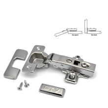 40 x GTV SOFT CLOSE 35mm KITCHEN CABINET DOOR HINGE PLATE + SCREWS