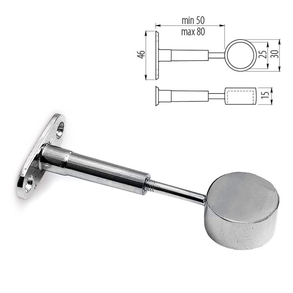 Adjustable Holder Drop Socket / Bracket / 2 way for 25mm Tube - Heavy Duty