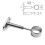 GTV Adjustable Holder Drop Socket with End / Bracket for 25mm Tube - Heavy Duty 1