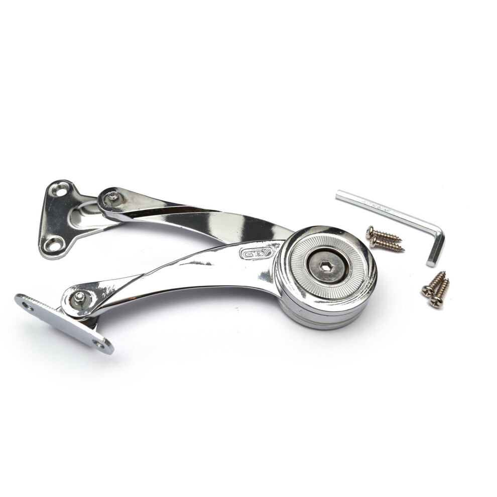 Cabinet Mechanical Adjustable Lift Door Hinge Soft Stay Toy Box - Chrome
