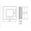 GTV Recessed Flush Sliding Door Handle Pull  Square 40 x 35 x 10mm Chrome 2