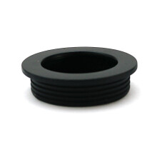 Recessed Flush Sliding Door Handle Pull Circle 40 x 35 x 10mm Black