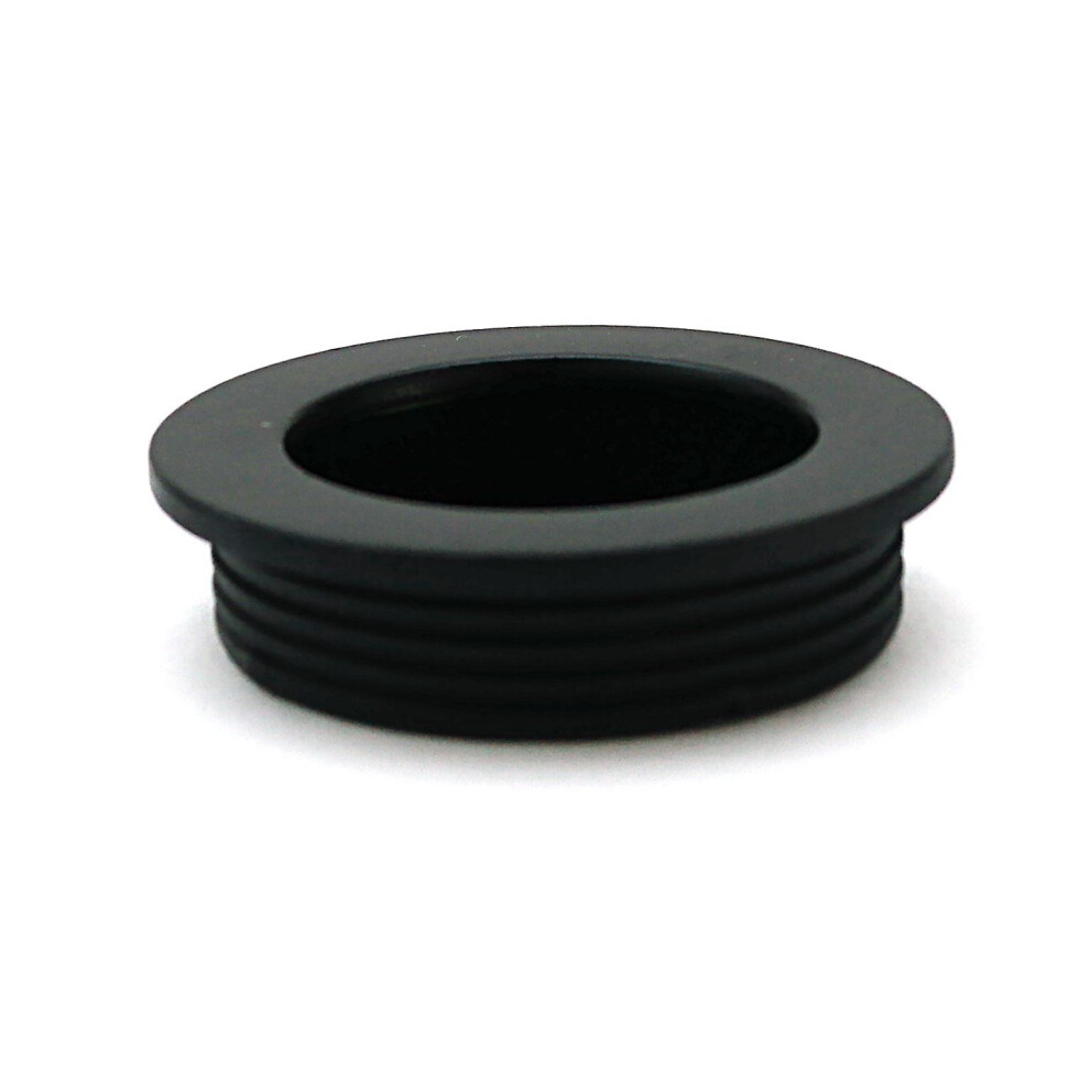 Recessed Flush Sliding Door Handle Pull  Circle 40 x 35 x 10mm Black