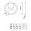 GTV 60mm Chrome Computer Wire Grommet | Metal Desk Cable Tidy 3
