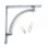 GTV One High Quality Chrome Fixed Shelf Brackets Supports With Fixings 025 3