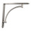 GTV One High Quality Brushed Chrome Fixed Shelf Bracket Supports With Fixings 025 1