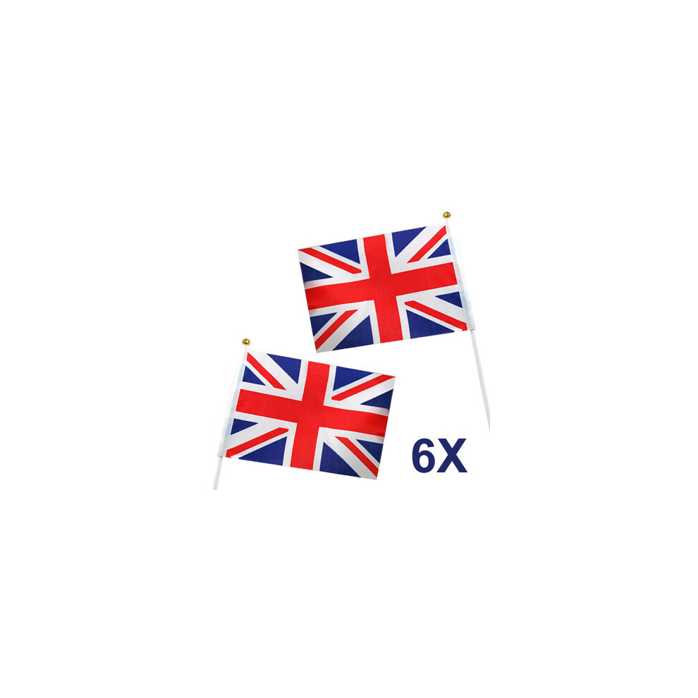 TRIXES Union Jack Waving Flags