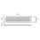 GTV Brushed Chrome Vent Grill Kitchen Plinth / Worktop Heat  500 x 100 mm 2
