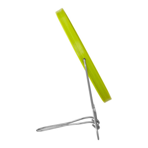 Premier Housewares Lime Green Metal Shaving Mirror With Double Magnification 2