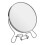 Premier Housewares Silver Effect Swivel Shaving Mirror With Double Magnification 2