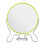 Premier Housewares Lime Green Metal Shaving Mirror With Double Magnification 1