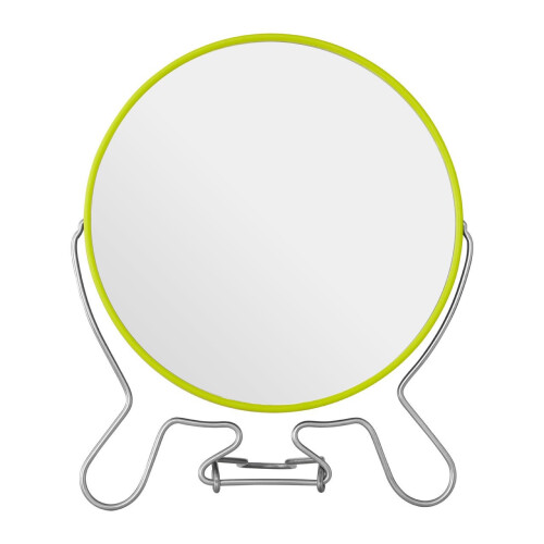 Premier Housewares Lime Green Metal Shaving Mirror With Double Magnification