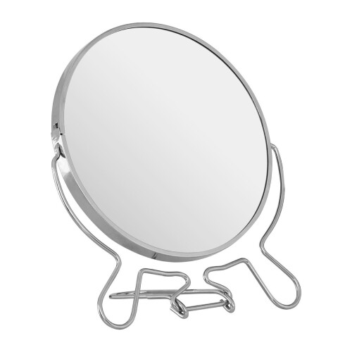 Premier Housewares Silver Effect Shaving Mirror With Double Magnification 1