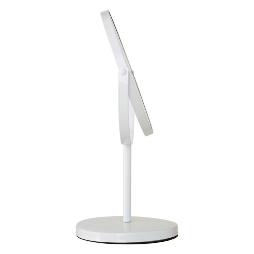 Premier Housewares White Metal Pedestal Mirror | Magnifying Makeup Mirror 2