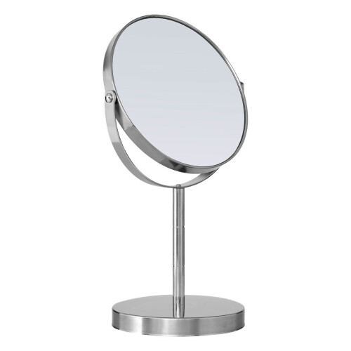 Premier Housewares Adjustable Swivel Table Mirror, Stainless Steel 1