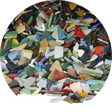 Kit de Scrapbooking - Creativ Company - 55527 - Vidrio colorido pulido - 2 kg - Variados
