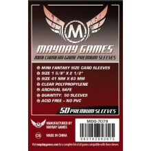 Premium Card Game Sleeves, Red