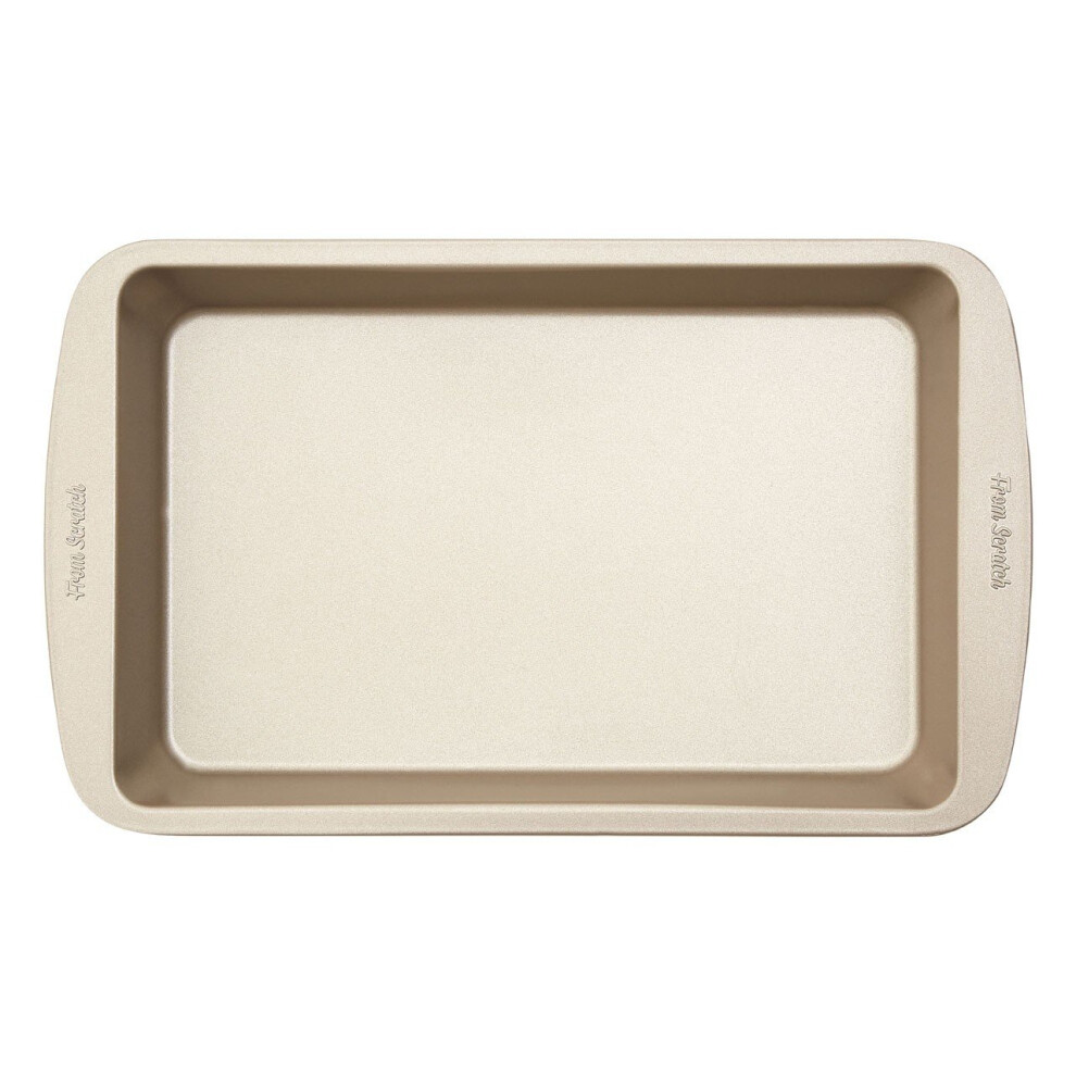 Premier Housewares Elegant 33Cm Roasting Pan, Champagne Finish Roasting Dish For Kitchen, Bpa Free Roasting Pan For Baking