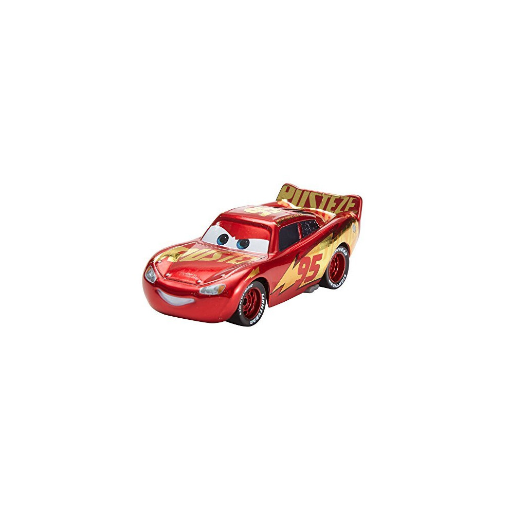 Disney Cars Pixar Die-Cast Lightning Mcqueen With Wrap Vehicle