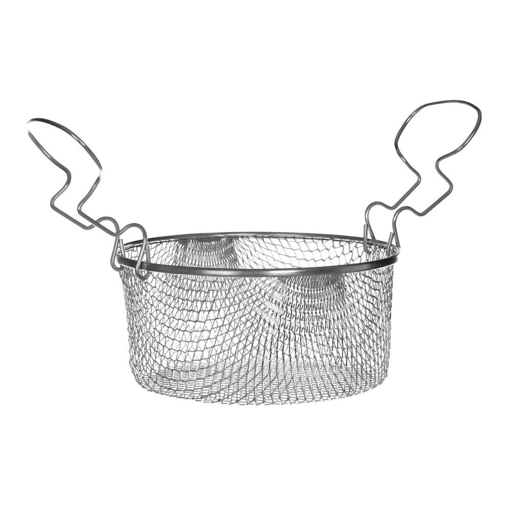 Fryer Basket, Tin Plated Steel, Double Handles