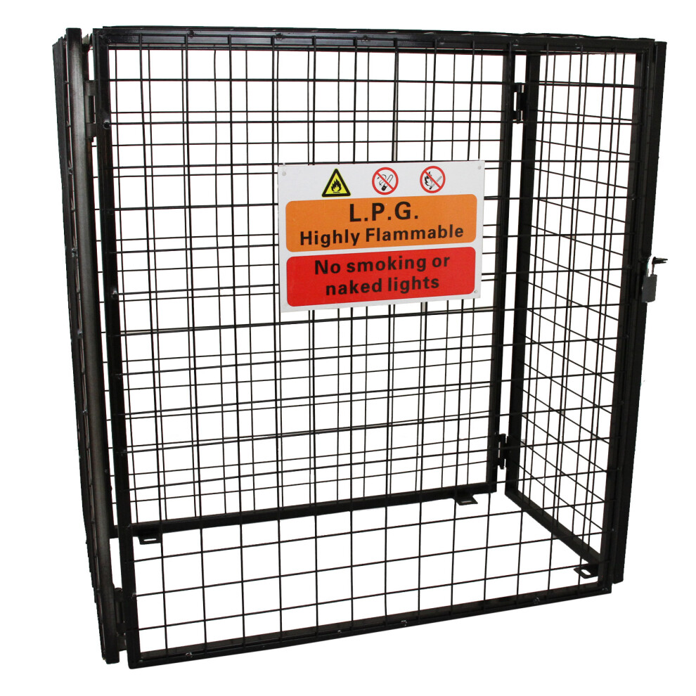 (1180mm (W) x 920mm (H) x 600mm (D)) Gas Bottle Cylinder Bottle Storage Security Cage
