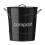 Premier Housewares (Black) Compost Bin Available in 5 Different Colours 1