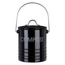 (Black) Compost Bin With Handle in 3 different Colours