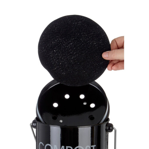 Premier Housewares (Black) Compost Bin With Handle in 3 different Colours 1