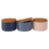 Premier Housewares Set of 3 Fenwick Storage Canisters, Dolomite with Bamboo Lids 3
