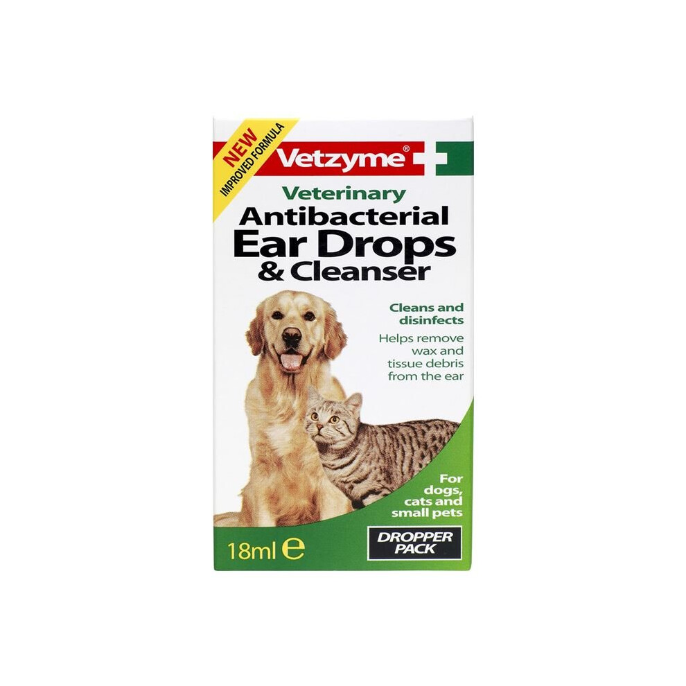 (Single) Vetzyme Anti-Bacterial Ear Drops & Cleanser