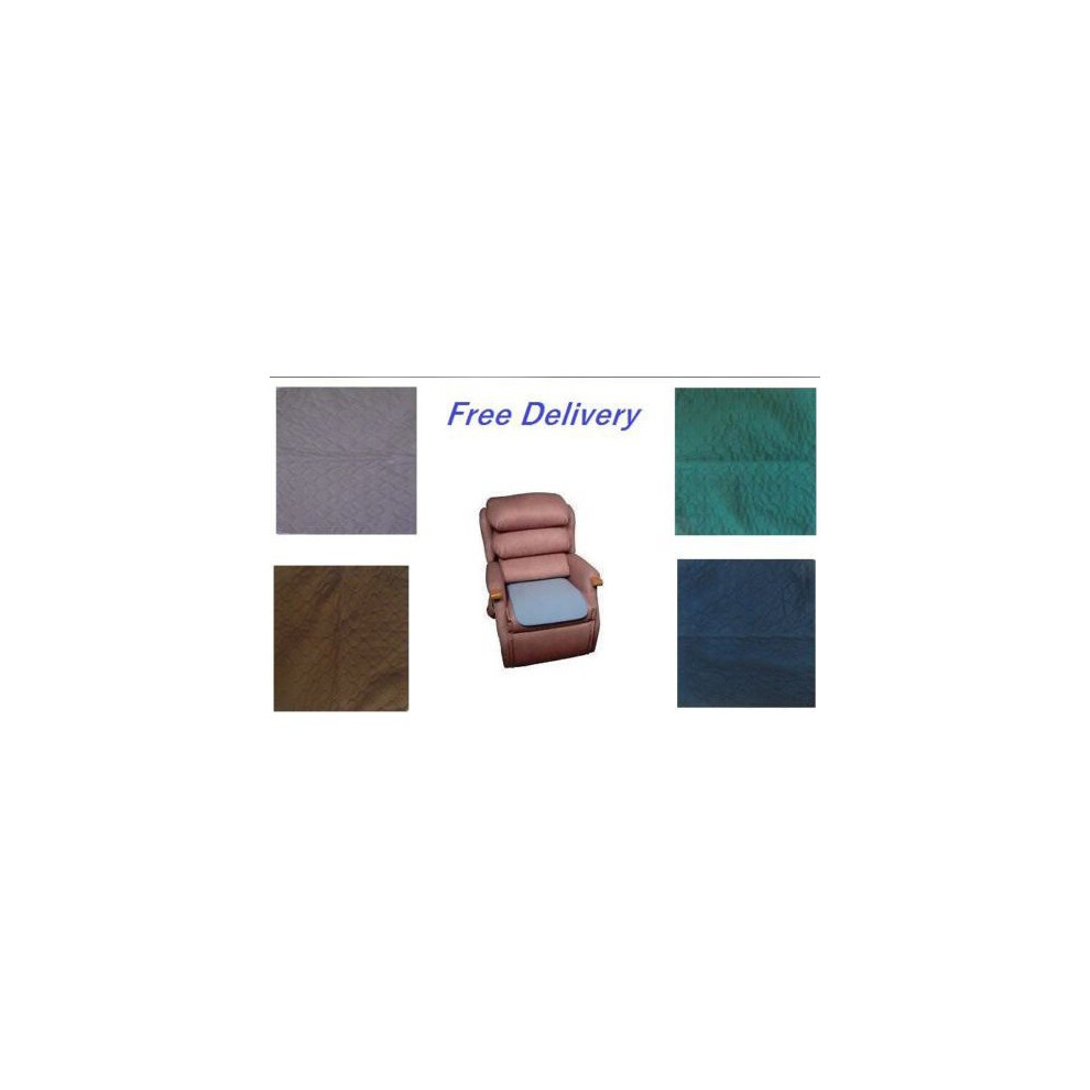 Dura (Blue) Washable Absorbent Chair Pad, Seat Pad, Pack Of 2 Incontinence Aids