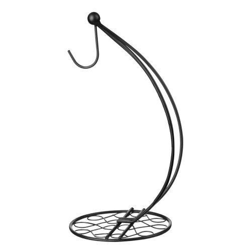 Premier Housewares Curved Design Banana Hanger, Metal, Black