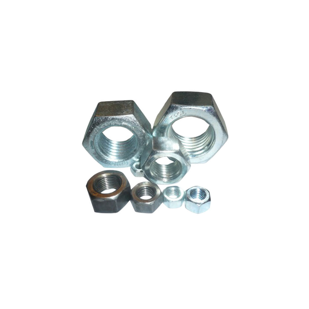 (M4, 50) M4-M14 Hexagon Full Nut Zinc Plated Steel Hex Nuts for Screw Bolts DIN934-image-OPC-PG8MH2-NEW