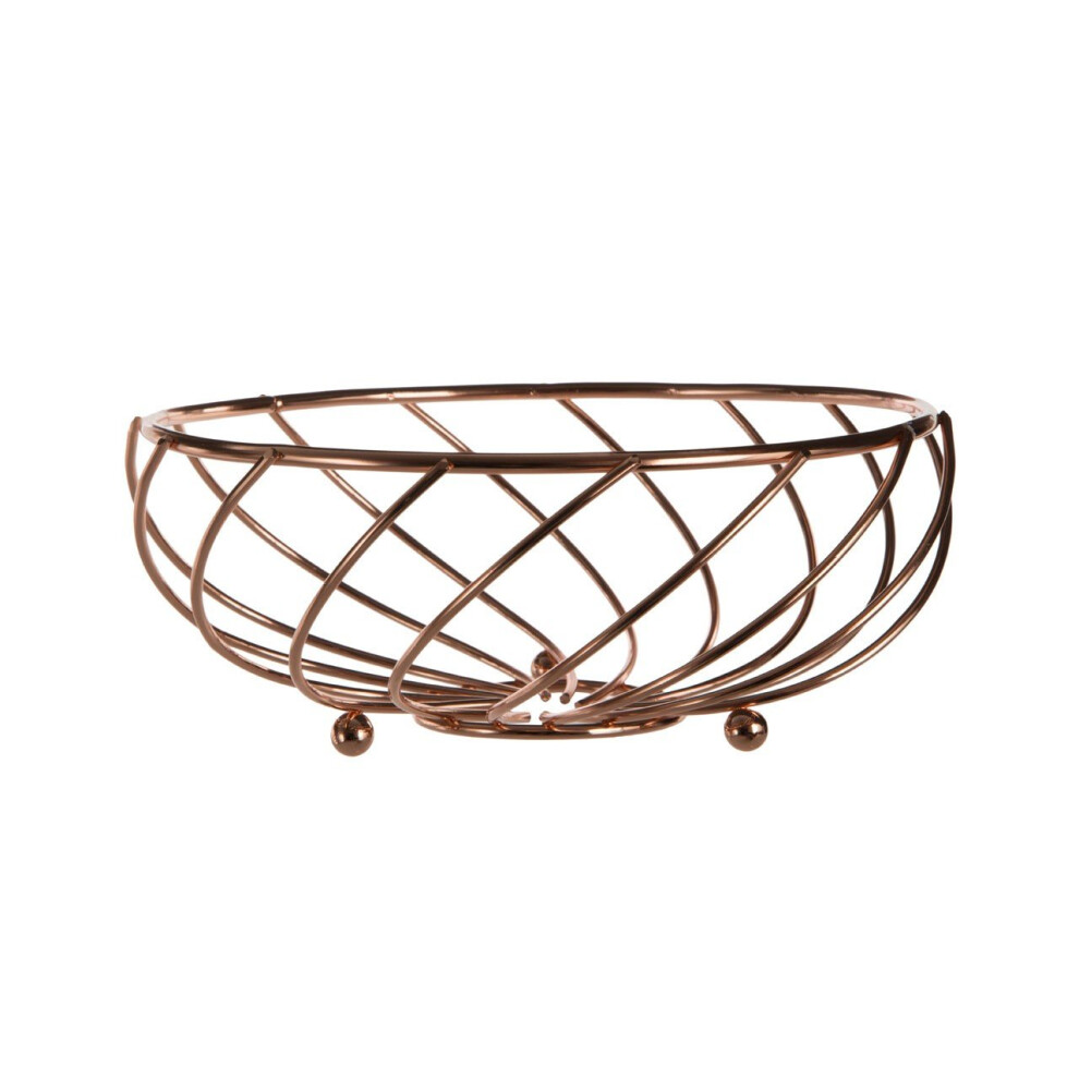 Kuper Fruit Basket, 21 cm - Rose Gold